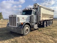 1995 Peterbilt 379 Quad/A Dry Fertilizer Tender Truck 