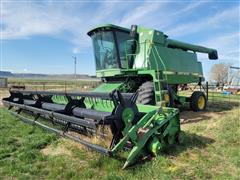 1990 John Deere 9500 2WD Combine W/2 Headers 