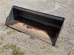 Skid Steer Smooth Edge Material Bucket 