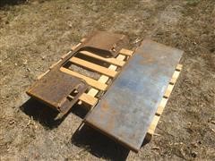 Universal Skid Steer Weld On Mounting Plates 