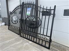 2022 Greatbear 14' Bi-parting Wrought Iron Gate 