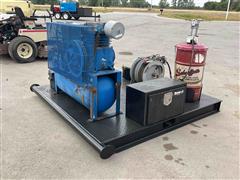 Air Compressor/Lube Applicator Flatbed Service Truck Bed 