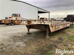 2002 Trail-Eze TE80HT48 48’ T/A Drop Deck Trailer w/ Hyd Dove Tail 