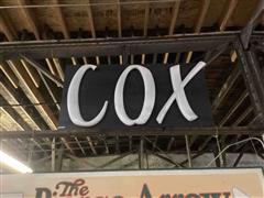 Cox Plastic Letters On Wood Board 