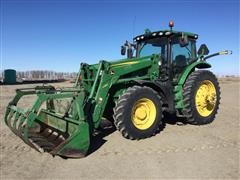 2014 John Deere 6170R MFWD Tractor W/H380 Self Leveling Loader 