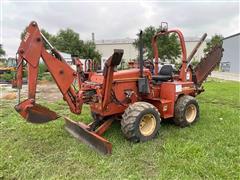 DitchWitch 4500DD 4x4x4 Trencher W/Backhoe & Backfill Blade 