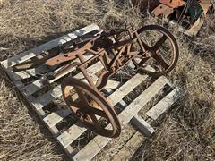 Antique Steel Wheel Steering Axle 