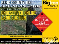 Tract 1: 80.59+/- Acres Reno County, KS