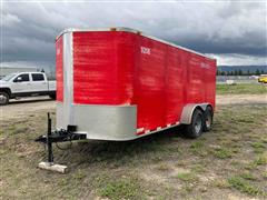 2014 Arising 716VTRW T/A Enclosed Trailer 