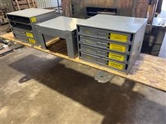 Kimball Midwest Roller Drawer Cabinets W/Misc Hardware 