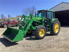 2010 John Deere 6430 Premium MFWD Tractor W/673 Loader 