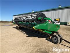 2022 John Deere RD35F 35' Draper Head W/Header Trailer 