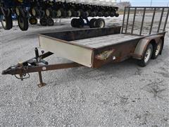 2014 H&H 14' T/A Flatbed Trailer 