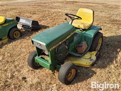 1974 John Deere 112 Electric Lift Riding Lawn Mower 