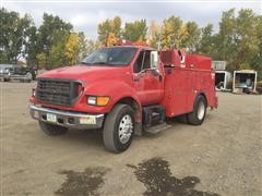 2000 Ford F650 2WD Service Truck 