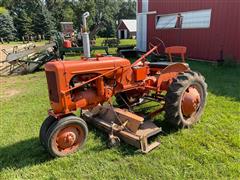 1947 Allis-Chalmers C 2WD Tractor W/Belly Mower 