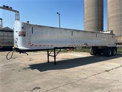 2003 Vanette 39' Frameless T/A Aluminum End Dump Trailer 