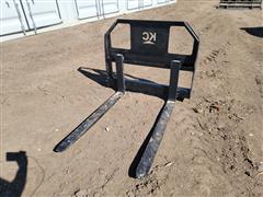 2024 Kit Containers Pallet Forks Skid Steer Attachment 