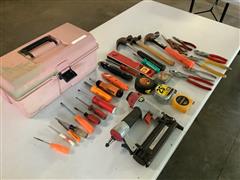 Central Pneumatic Assortment Of Hand Tools And Brad Nailer 