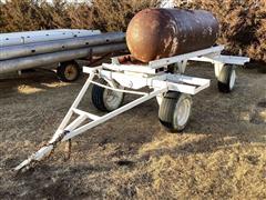 Propane Storage Tank On Dolly Trailer 