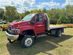 2006 GMC C5500 Kodiak 4x4 Flatbed Truck 