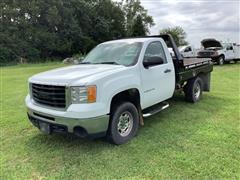 2009 GMC Sierra 2500 HD 4x4 Flatbed Pickup 