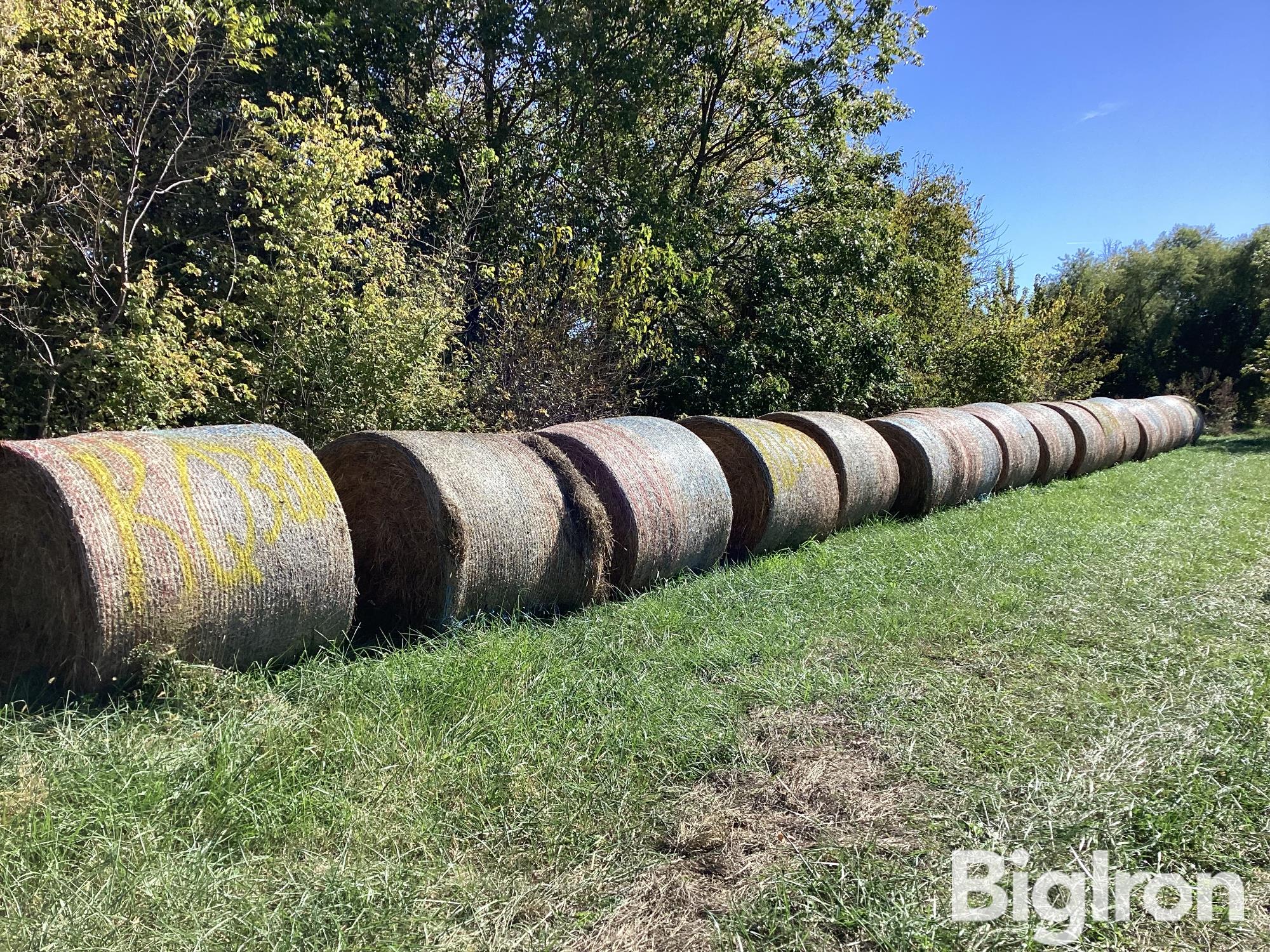 Clover-Fescue-Grass Big Round Bales 