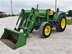 2011 John Deere 6430 MFWD Tractor W/Loader 