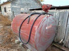 500 Gallon Gasoline Tank With 110v Pump 