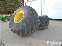 Goodyear 66X43.00-25NHS Floater Tires W/Rims 