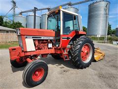 1982 International 1086 2WD Tractor W/Shredder 