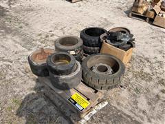 Press-on Solid Tires For Forklifts 