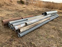 Corrugated Perforated Galvanized Steel Pipe 