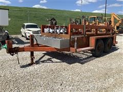 1999 Rice 12' T/A Reel Utility Trailer 