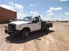 2013 Ford F350 4x4 Flatbed Service Pickup 
