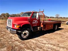 1999 Ford F800 S/A Flatbed Truck 