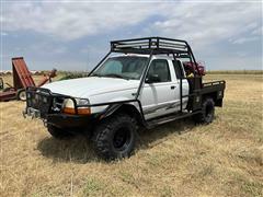 1999 Ford Ranger 4x4 Extended Cab Flatbed Pickup W/HD Custom Built Cab Protection System 