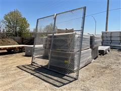 12' X 10' Chain Link Fence/Gate Sections 