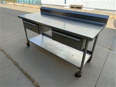 Stainless Steel Work Table W/Drawers 