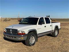 2001 Dodge Dakota 4x4 Crew Cab Pickup 