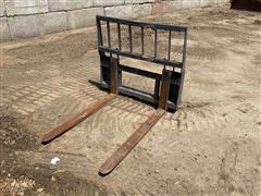 Universal Skid Steer Pallet Forks 