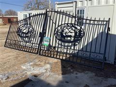 2022 Greatbear 20' Bi-Parting Wrought Iron Gate 