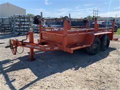 1986 Evans-Plugge T016SN 3-Stand Cable Reel T/A Trailer 