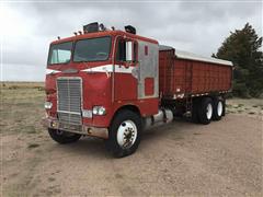 1972 White Freightliner WFT-8664T Cab Over T/A Grain Truck 
