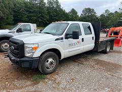 2011 Ford F350 2WD Crew Cab Flatbed Pickup 