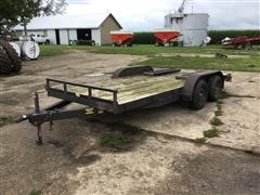 1997 Beck 16' T/A Flatbed Trailer 