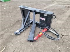 2022 West Valley Easy Man Tree And Post Puller Skid Steer Attachment 