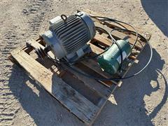 15 HP & 1-1/2 HP Electric Motors 