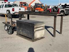 Job Box, Steel Welding Table, Portable Welding Cart & Argon Bottle 