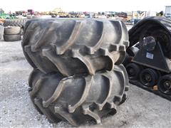 Goodyear 28L-26 Tires On 8 Bolt Rims (BID PER UNIT) 